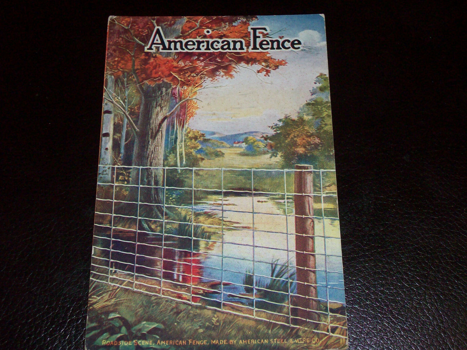 Early 1900&rsquo;s American Steel & Wire Co. Fence Advertising Postcard Unused