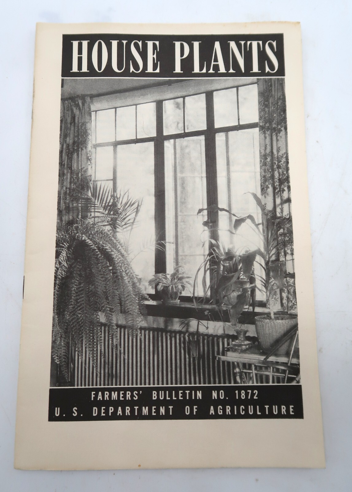 1941 USDA Farmers&rsquo; Bulletin No. 1872 House Plants Ephemera Furman Lloyd Mulford