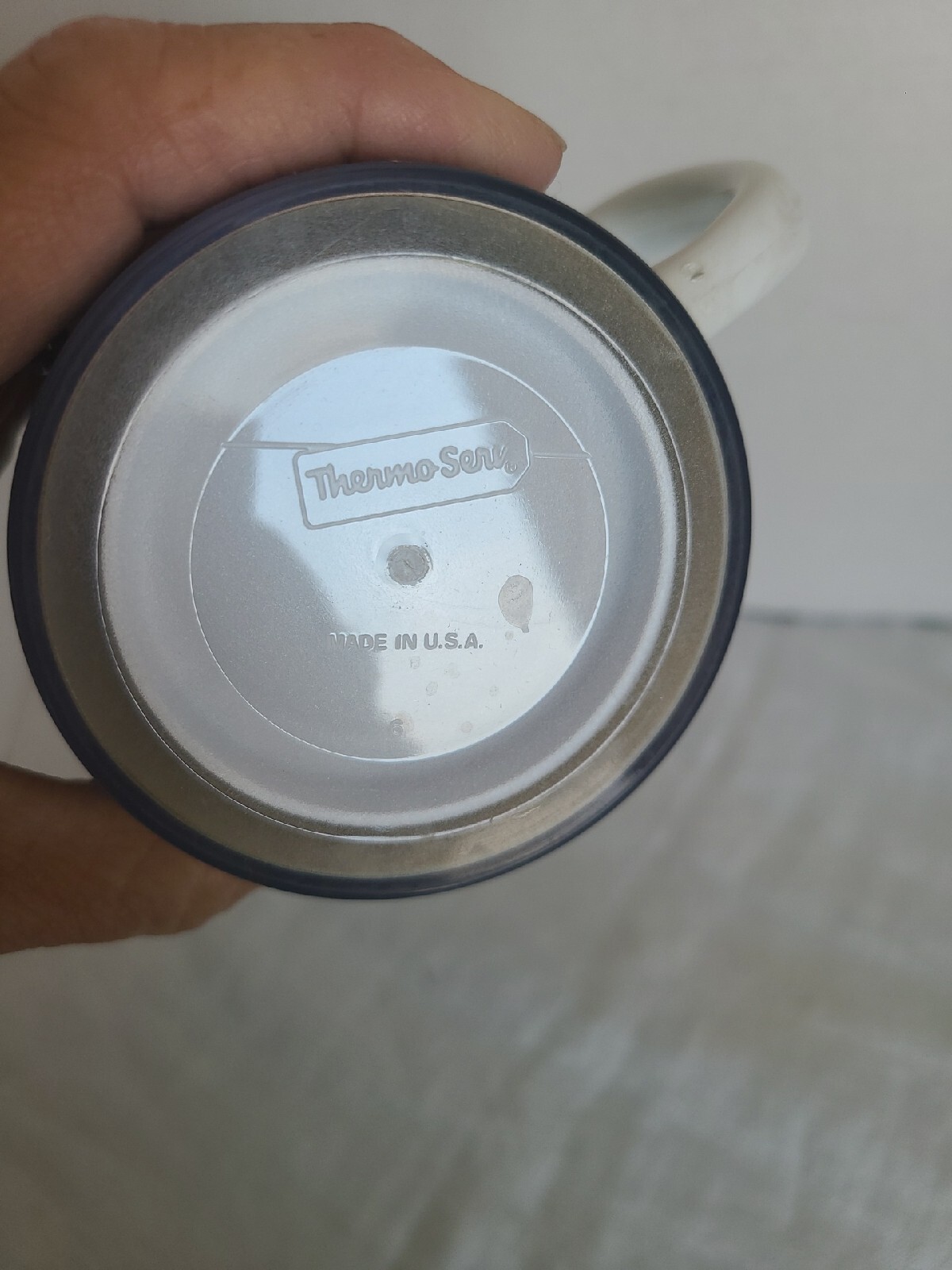 VTG. Thermo-Serv FS Seed Corn « Green Plan » Plastic Insulated Coffee Mug Cup;USA