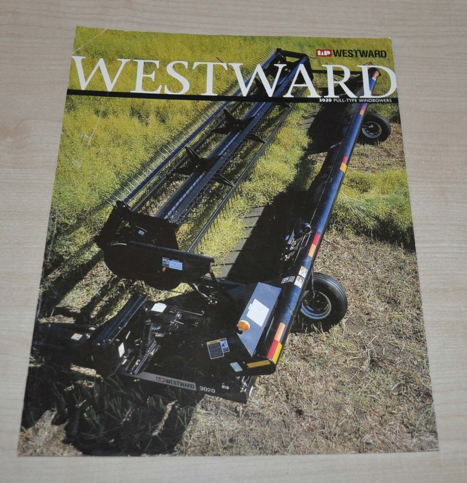 Westward 3020 Pull-Type Windrowers Combine Harvester Tractor Brochure Prospekt