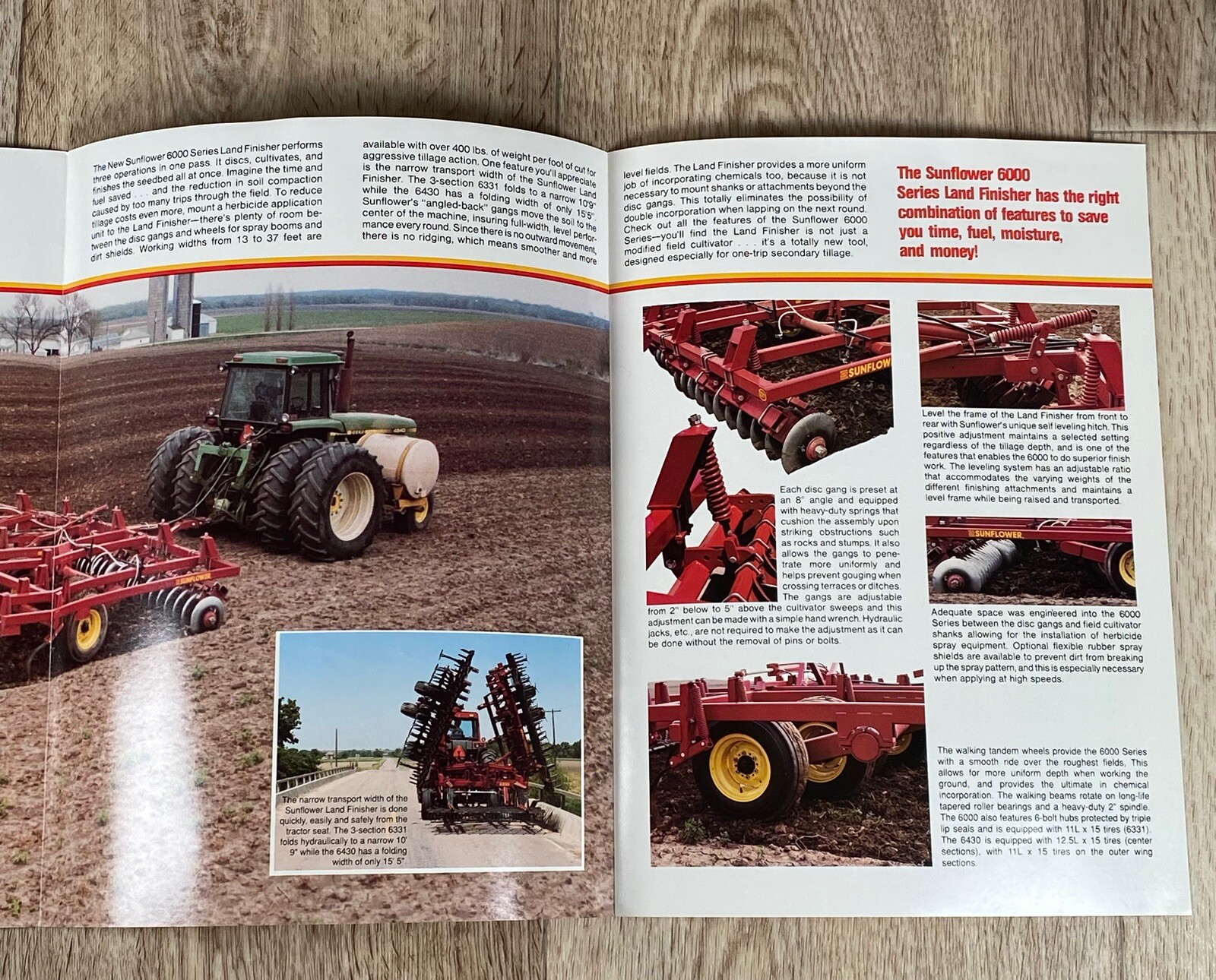 Sunflower Series 6000 Land Finisher Sales Brochure Dealer Wyndmere ND