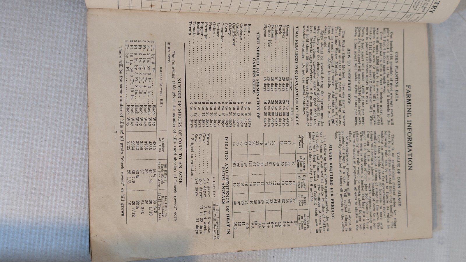 Lot 2 VTG Farm Account Book & Tax Record Springfield Oh Advertising 1940 & 45
