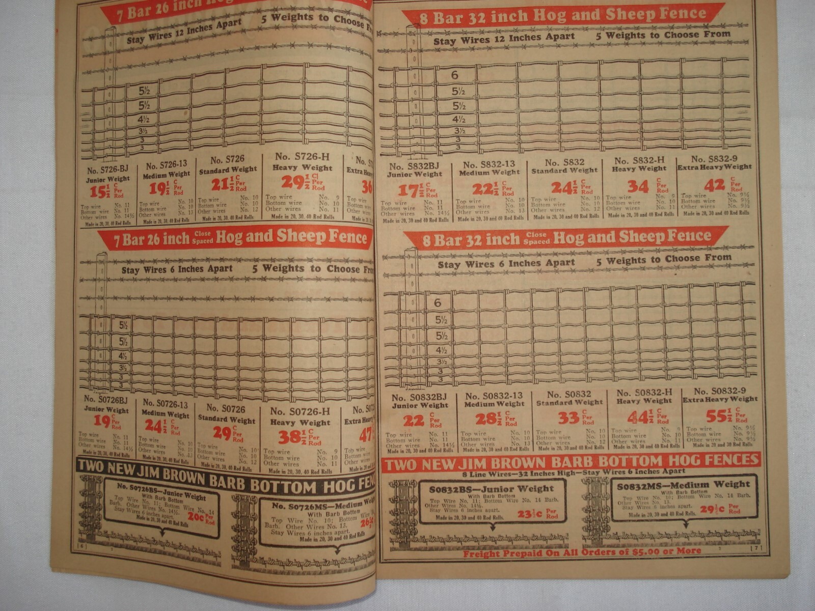 1920&rsquo;S CATALOG BROWN FENCE & WIRE BARGAIN BOOK AGRICULTURAL FARM