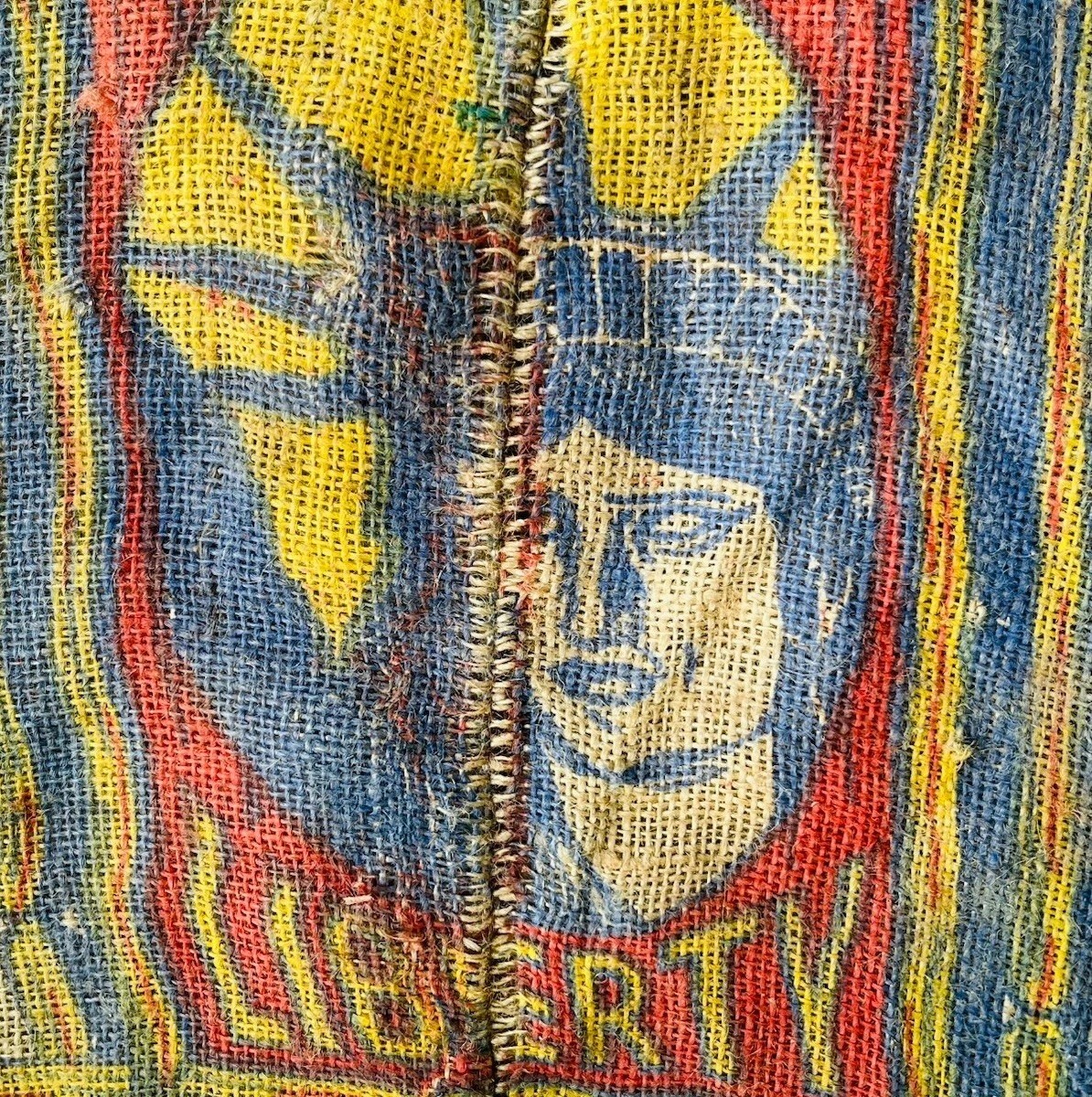 LADY LIBERTY BRAND POTATOES BURLAP BAG U.S. NO. 1 RUSTIC 100 LBS SAN JACINTO, CA