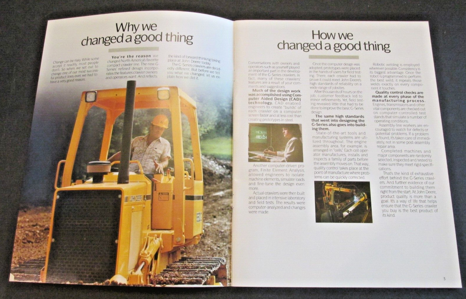 JOHN DEERE CRAWLER DOZERS UNDER 100 HP Dealer AD CATALOG BOOKLET