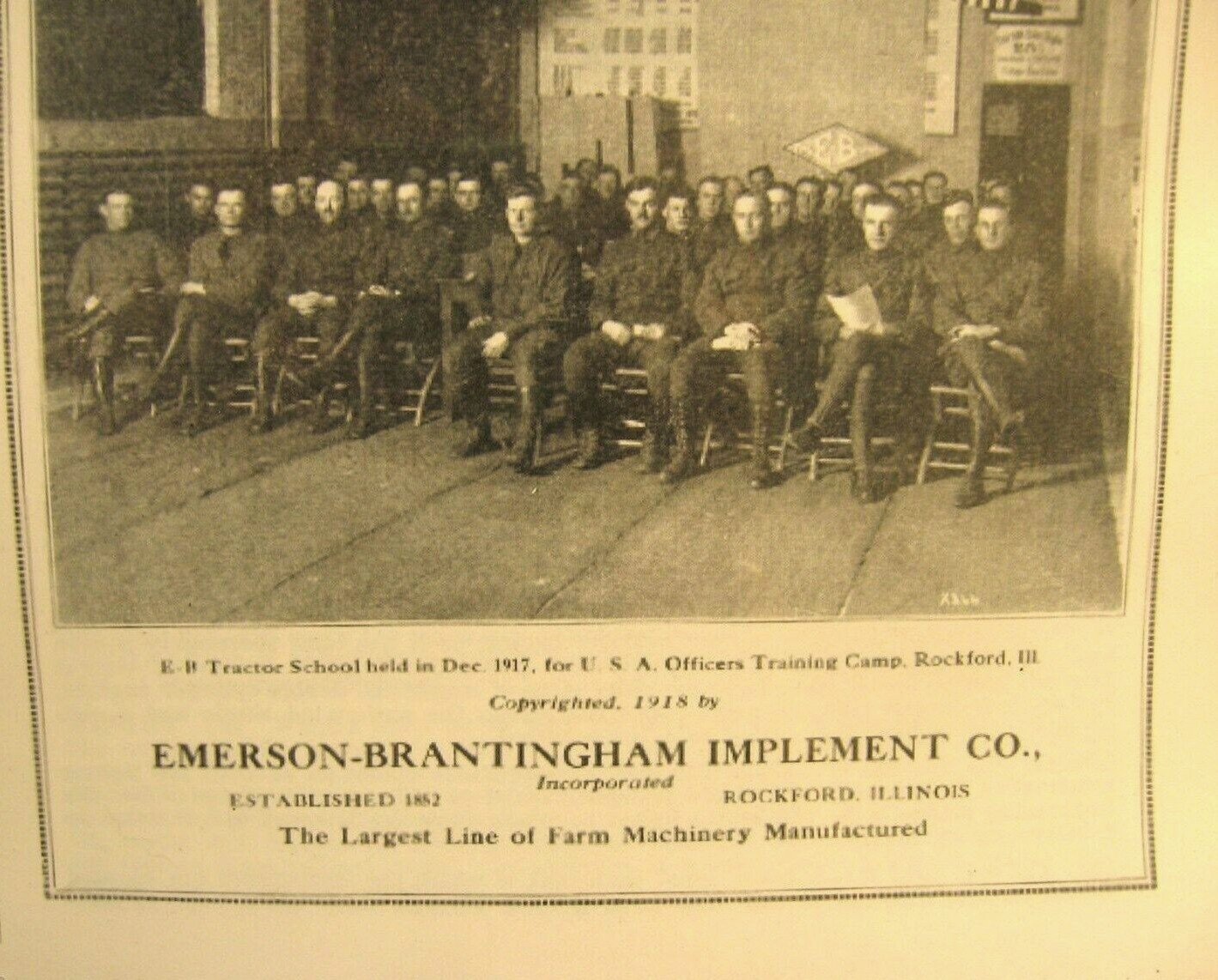 1917-1918 Emerson-Brantingham Imp.Co, The E-B Tractor School Text Book Illustrat