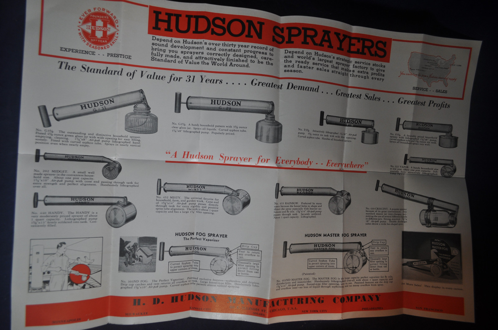 1936 Hudson Continuous Sprayers and Atomizers Brochure