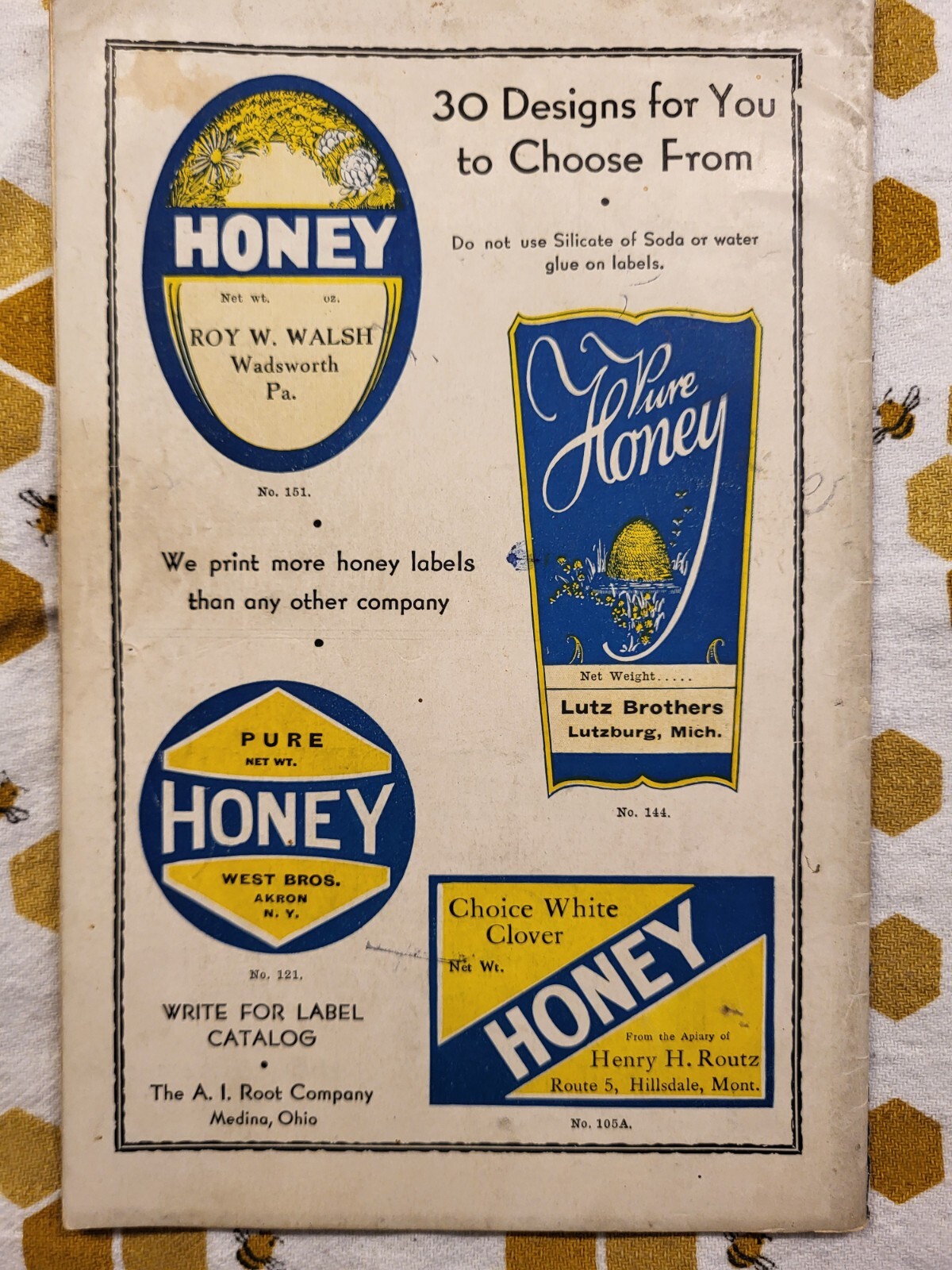 1933 A.I Root Co. Quality Bee Supplies Catalog Vintage Original Medina Ohio