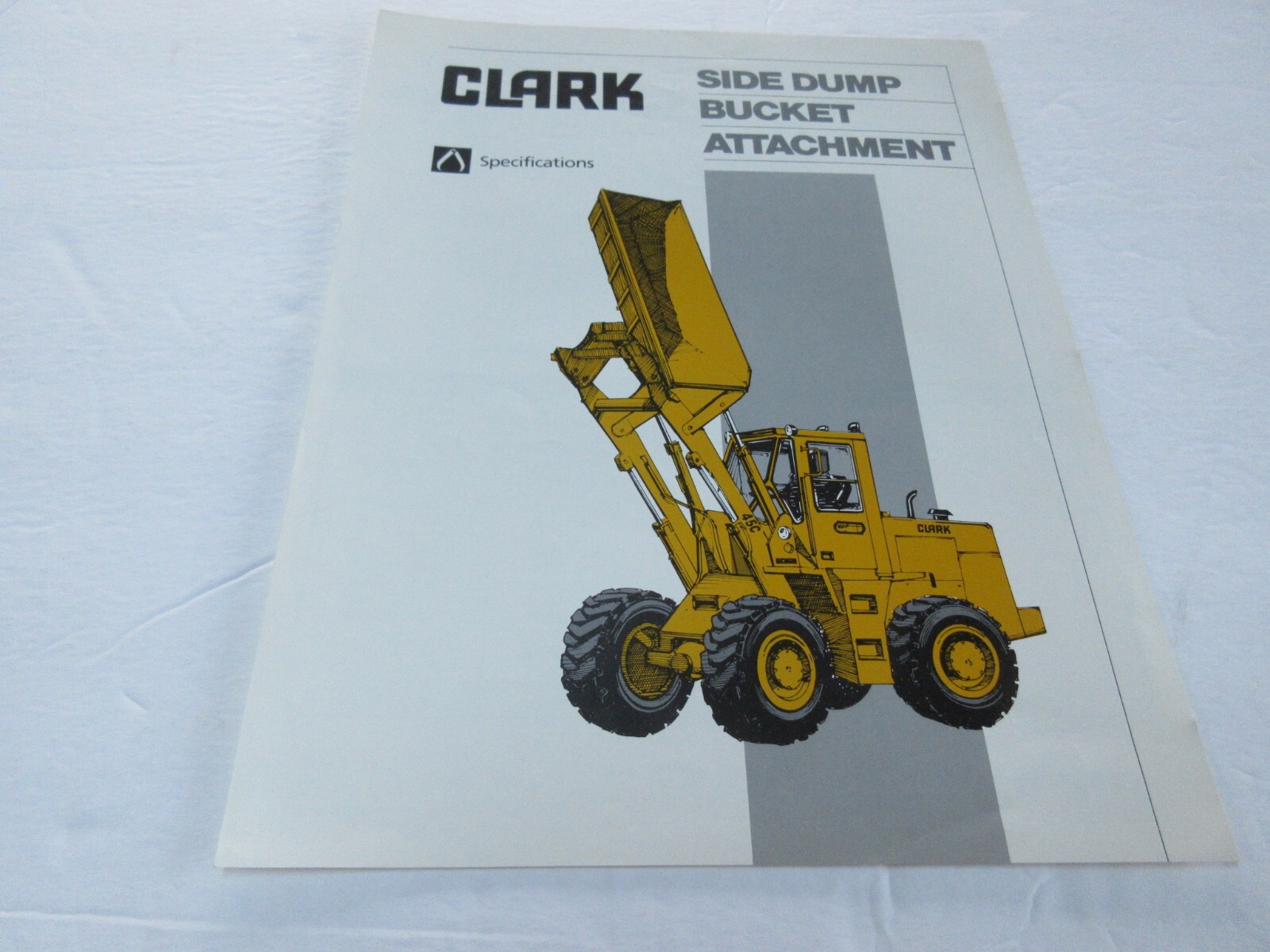 Clark Michigan Tractor Shovel Side Dump Bucket Attachment 2 Page (Wheel Loader)