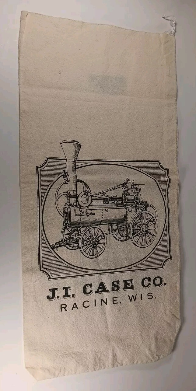 Vintage Keepsak Bag J.I. Case Co. Racine Wis. Old No. 1 Train