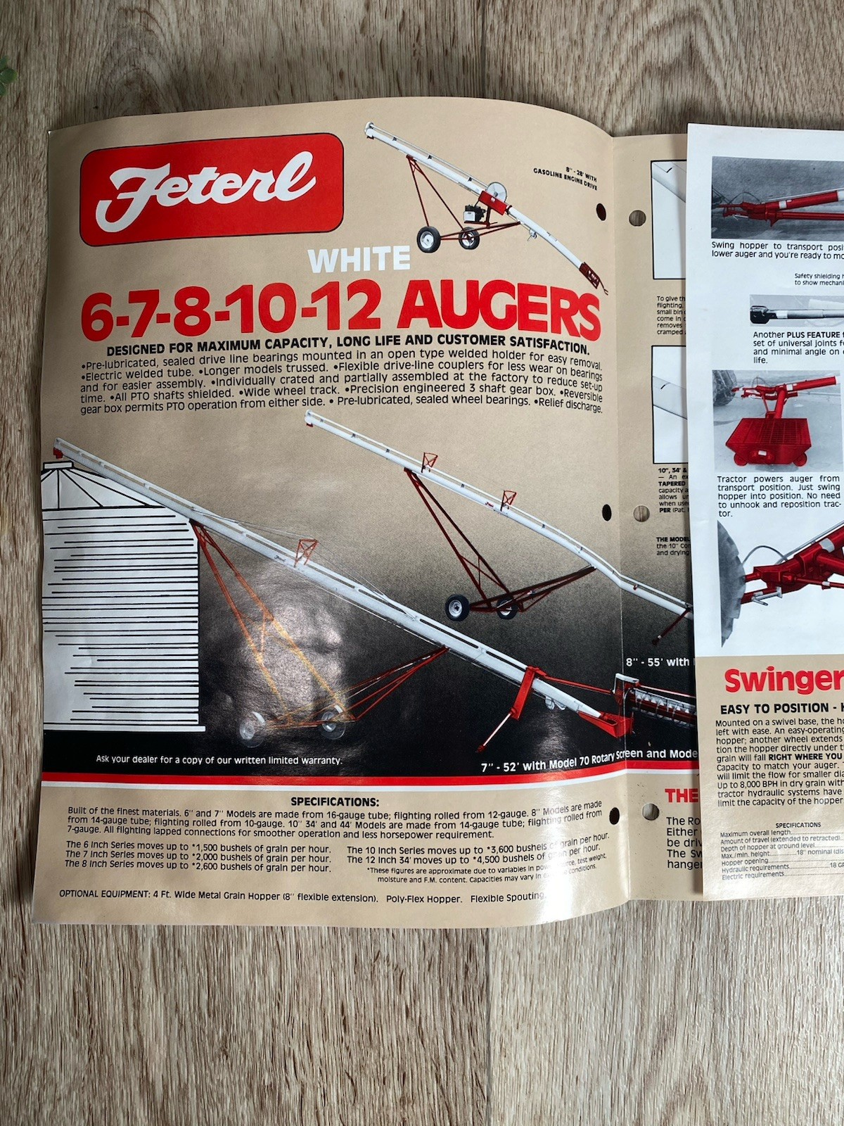 Feterl Grain Handling Systems Dealer&rsquo;s Brochure Augers