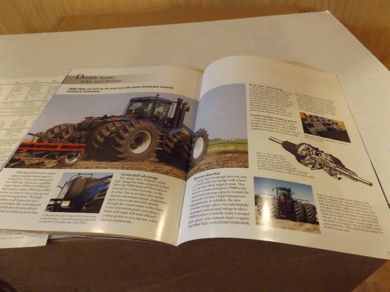 2-pc. NH T9000 SERIES 4WD TRACTORS 335 to 535 hp. LIT # NH5230702, NH5230701