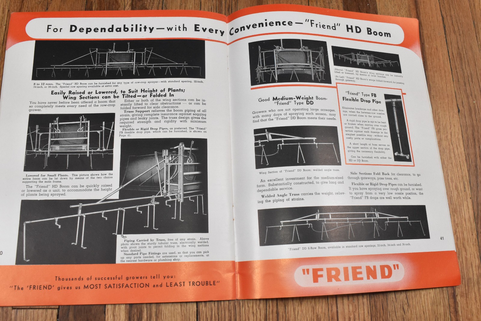 Vintage Friend Pump Sprayer Advertising Sales Brochure
