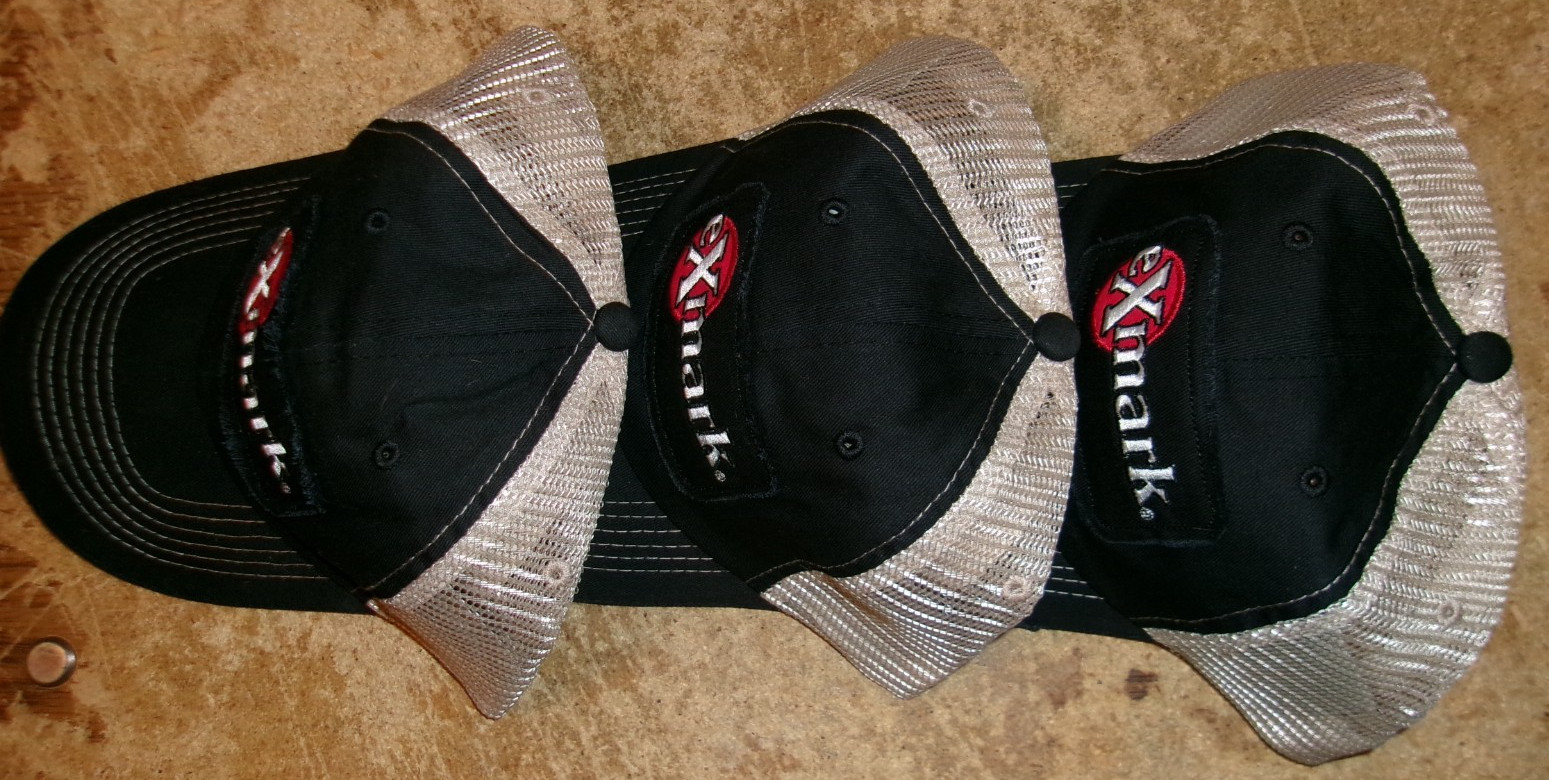 3-lot vintage Exmark lawn mower snap back ball caps A.A. anderson inc. new