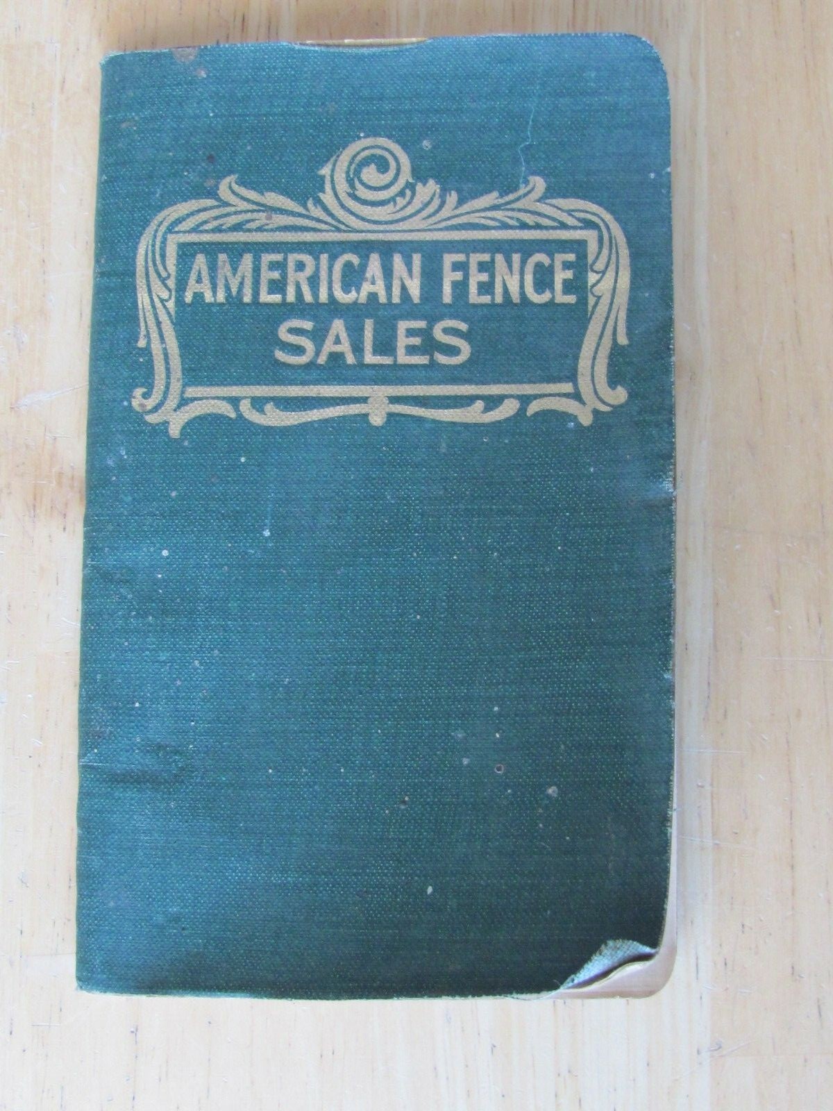 1905 ORDER BOOKLET SALES AGENT AMERICAN STEEL & WIRE CO