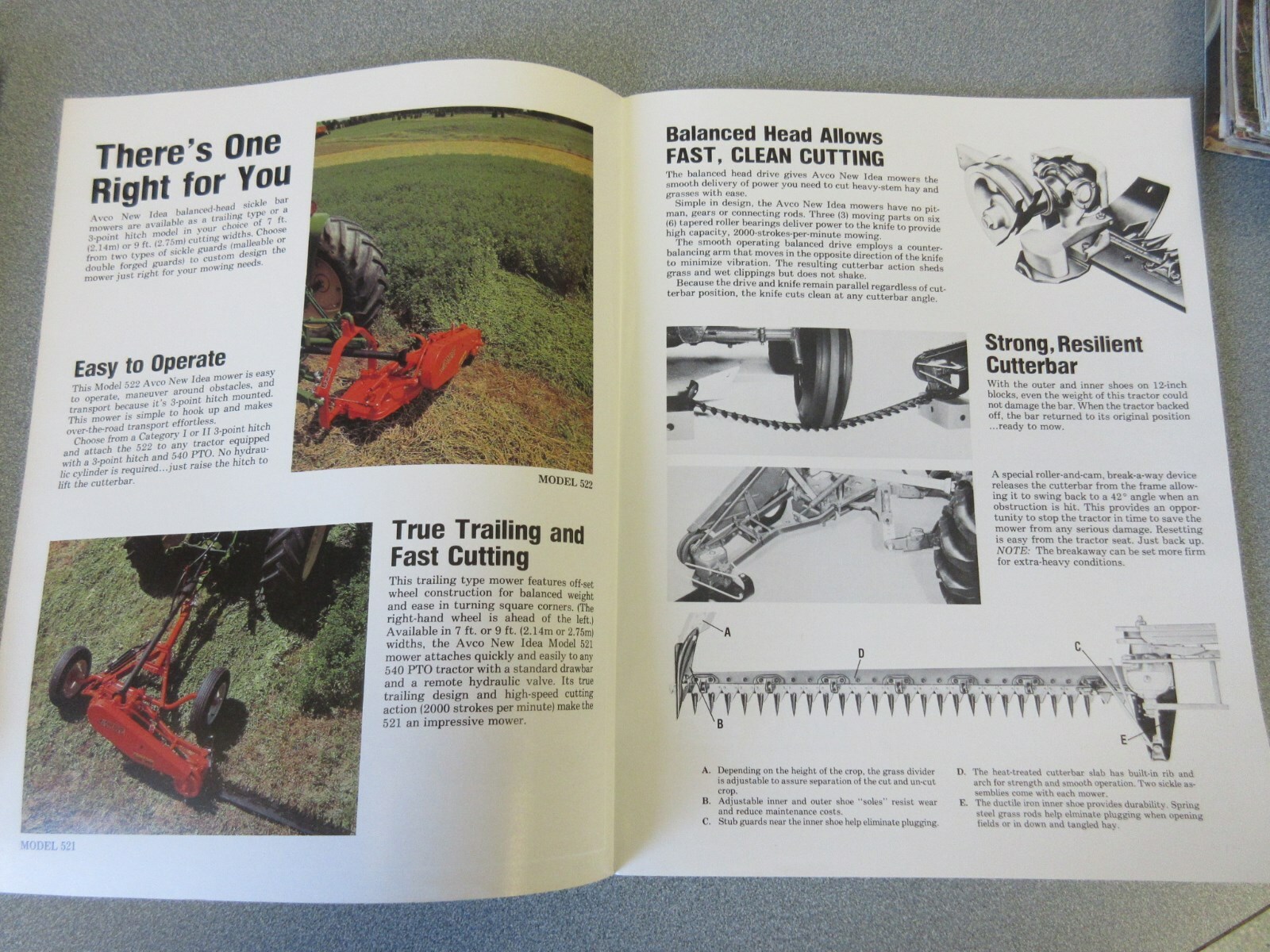 Avco New Idea Mowers Sales Brochure