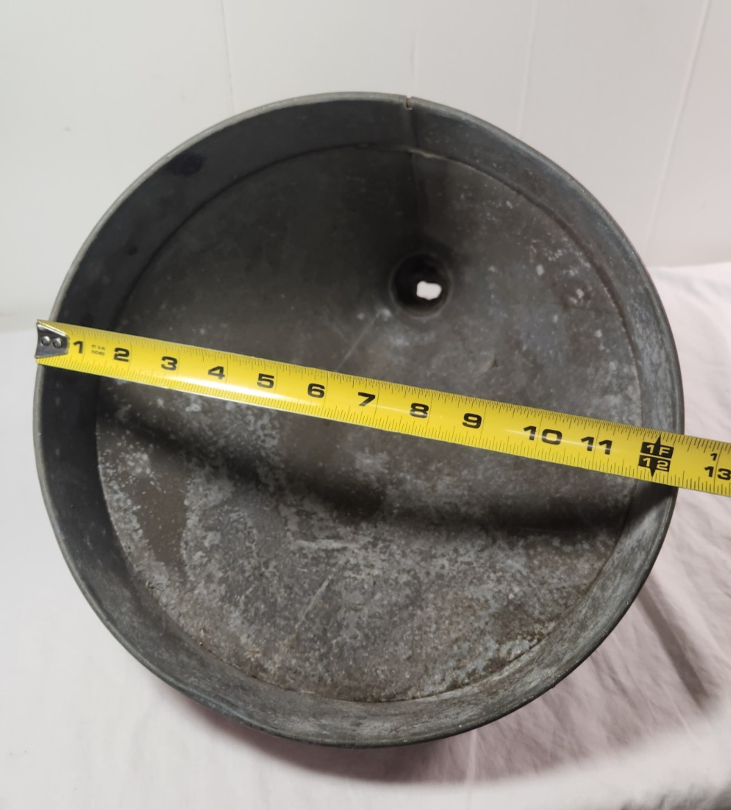 Delphos Funnel Vintage Galvanized Large Metal 14&Prime; Tall 12 1/2&Prime; dia Farm U.S.A.
