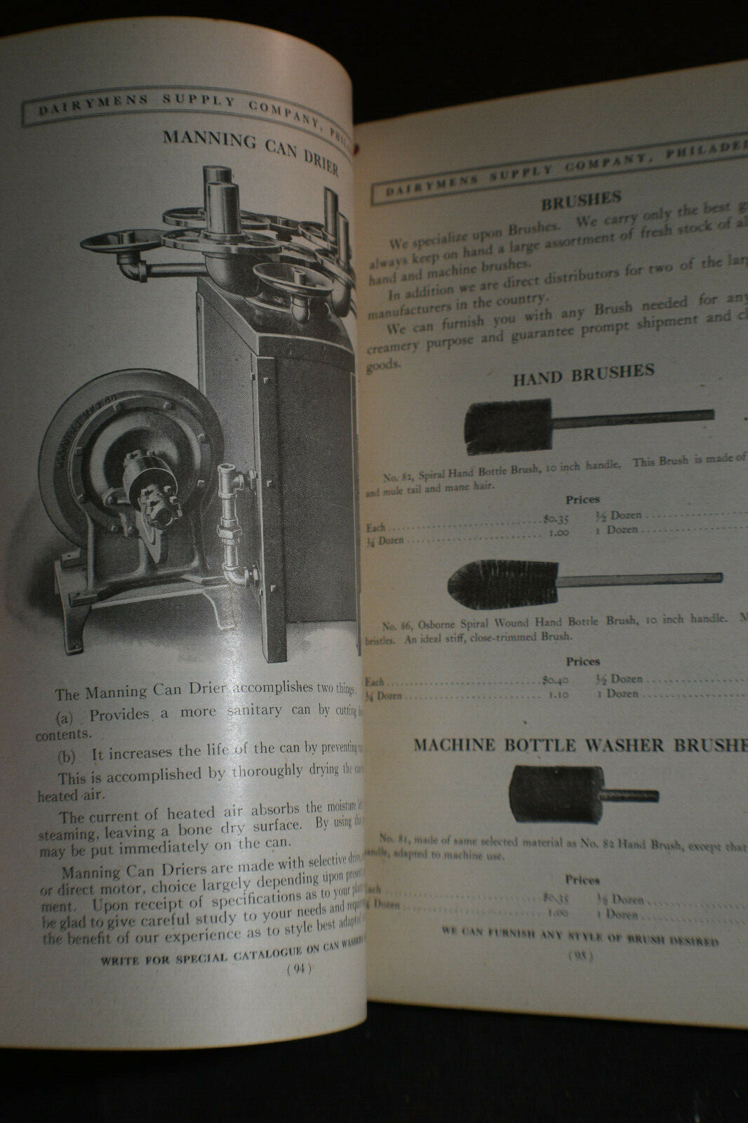 1917 The Bestov Book -ILLUSTRATED Dairy Equipment & Supplies Catalog -Philadelph
