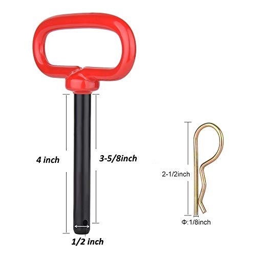 Trailer Hitch Pin with Clip 1 2 x 3 5 8 2PCS New