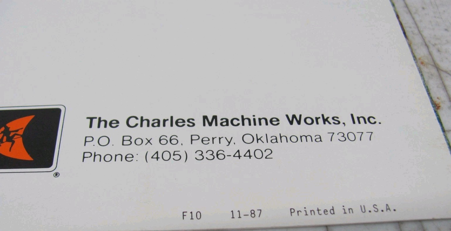 1987 Ditch Witch 6510 Sales Brochure L-6510-6