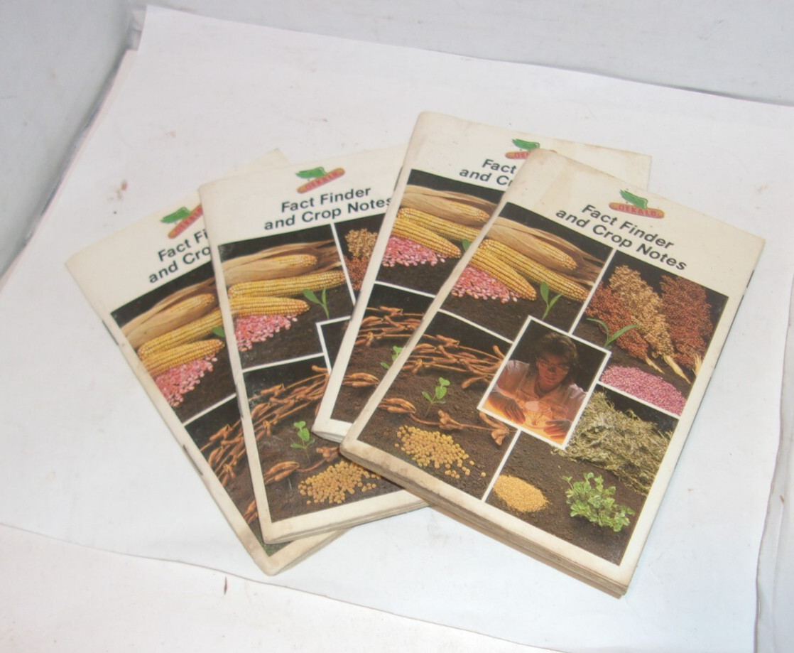 Dekalb Farmers Pocket Book Advertising Agriculture Fact Finder Lot Vintage farm