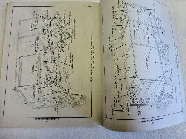 Orig. Allis Chalmers Model 90 All – Crop Harvester Parts Illustrations Catalog !