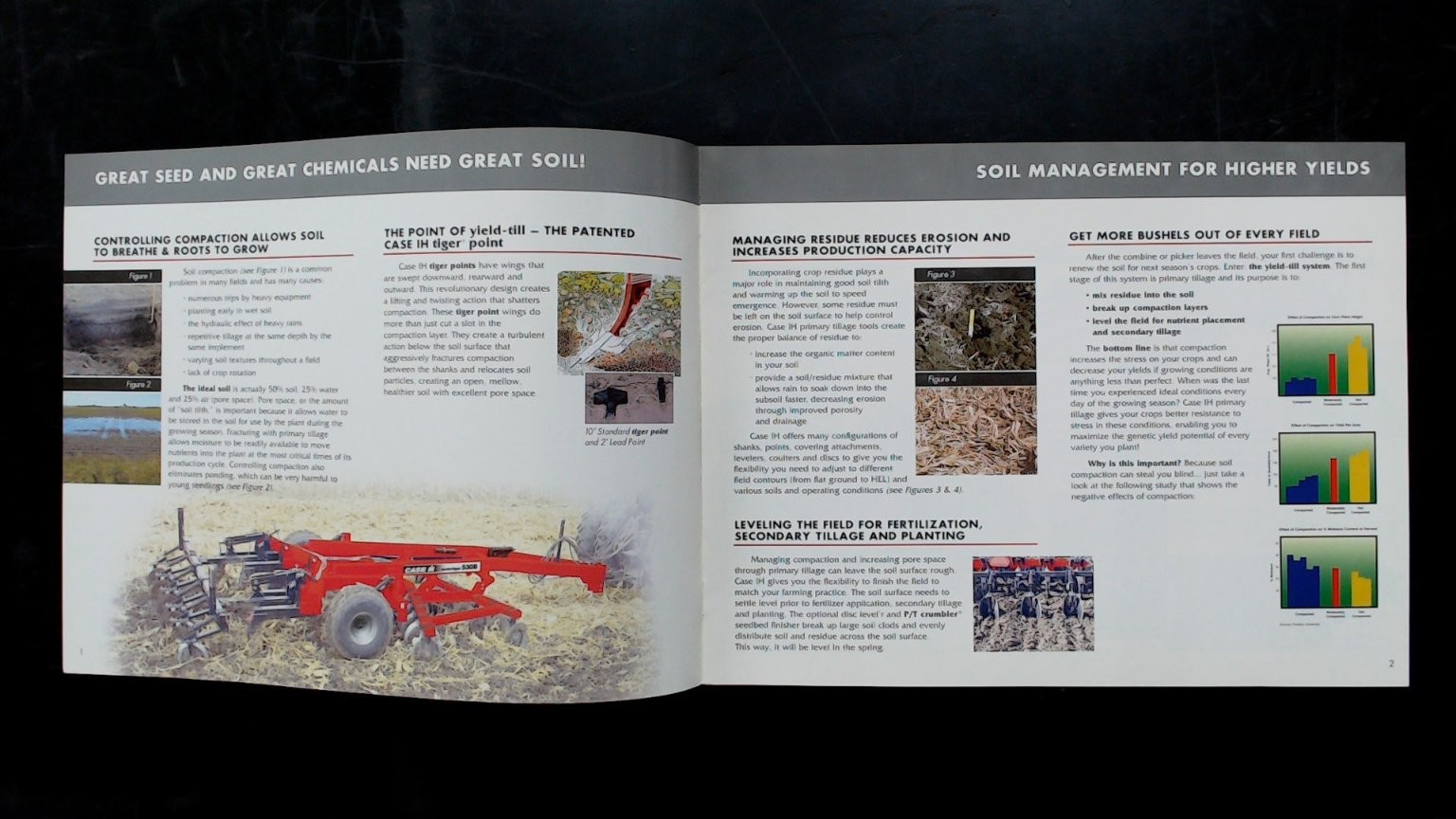 Case IH Yield-Till System Primary Tillage Brochure Agriculture Vintage