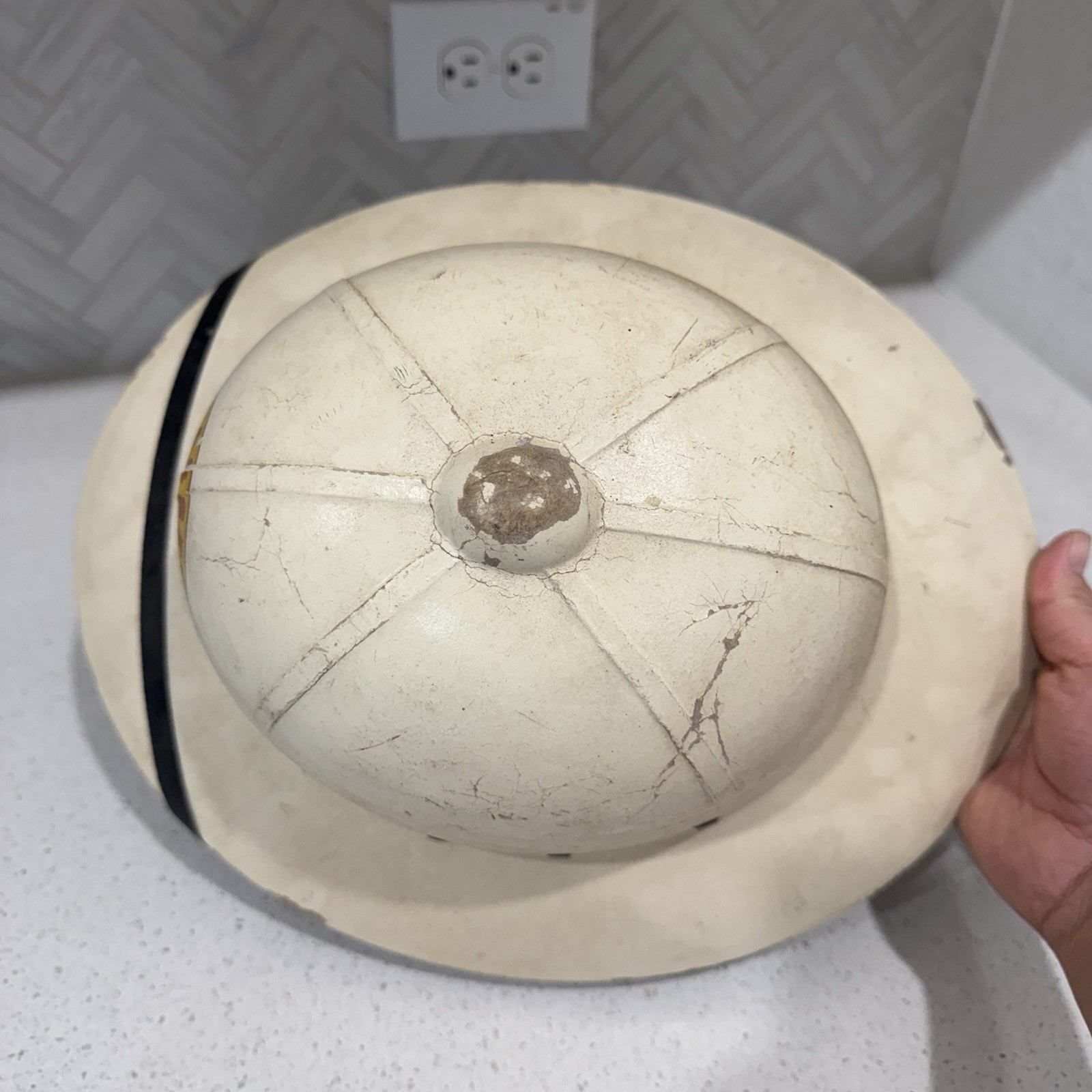 Vintage Massey Harris Pith Helmet Safari Hat Farm Sun Cap 40s/50s – Rare
