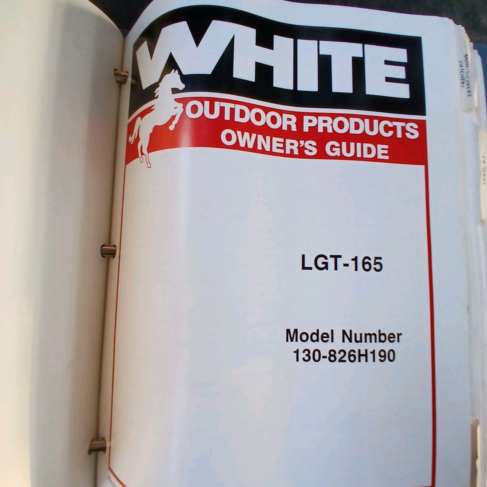 1990 White Outdoor Power Products Parts Catalog Mowers, Tillers, Snow Throwers