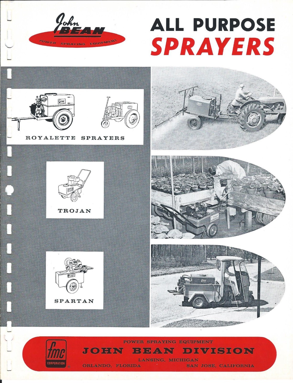 Farm Equipment Brochure – John Bean – Power Sprayers – c1965 (F6175)