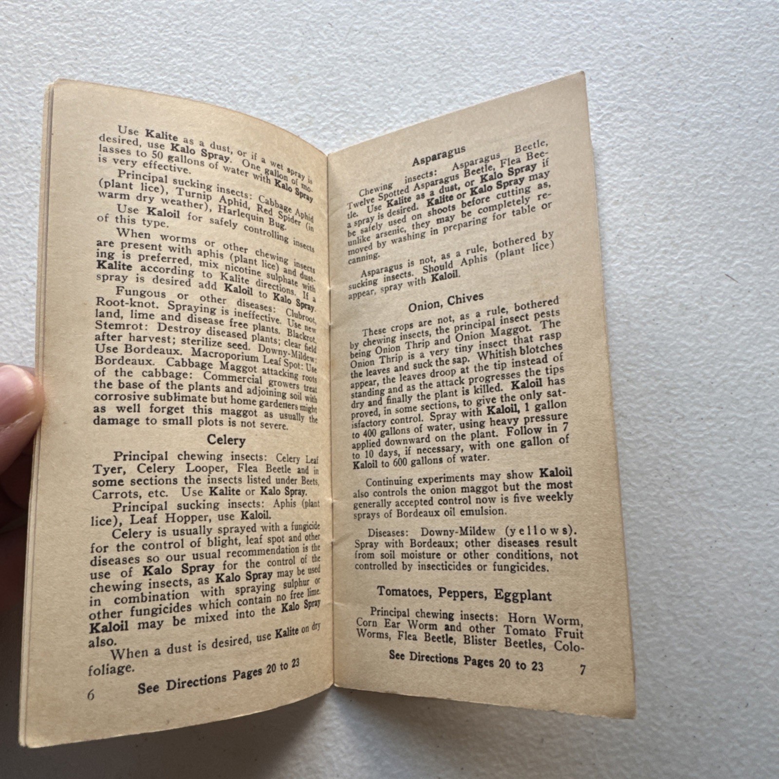 The Kalo Company How To Control Insects Without Arsenic, Lead, Copper Booklet