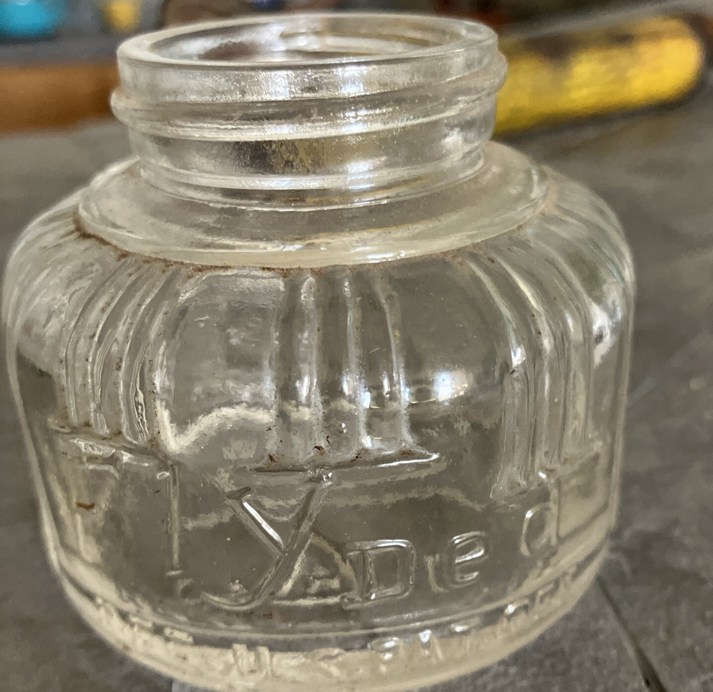 1940’s Flyded Insect Sprayer Embossed Glass Version