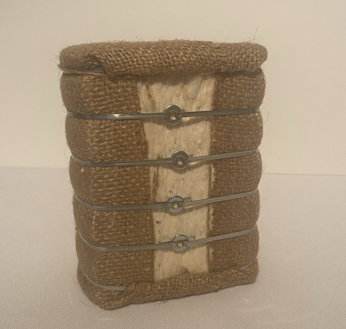 Vintage Miniature Cotton Bale Souvenir