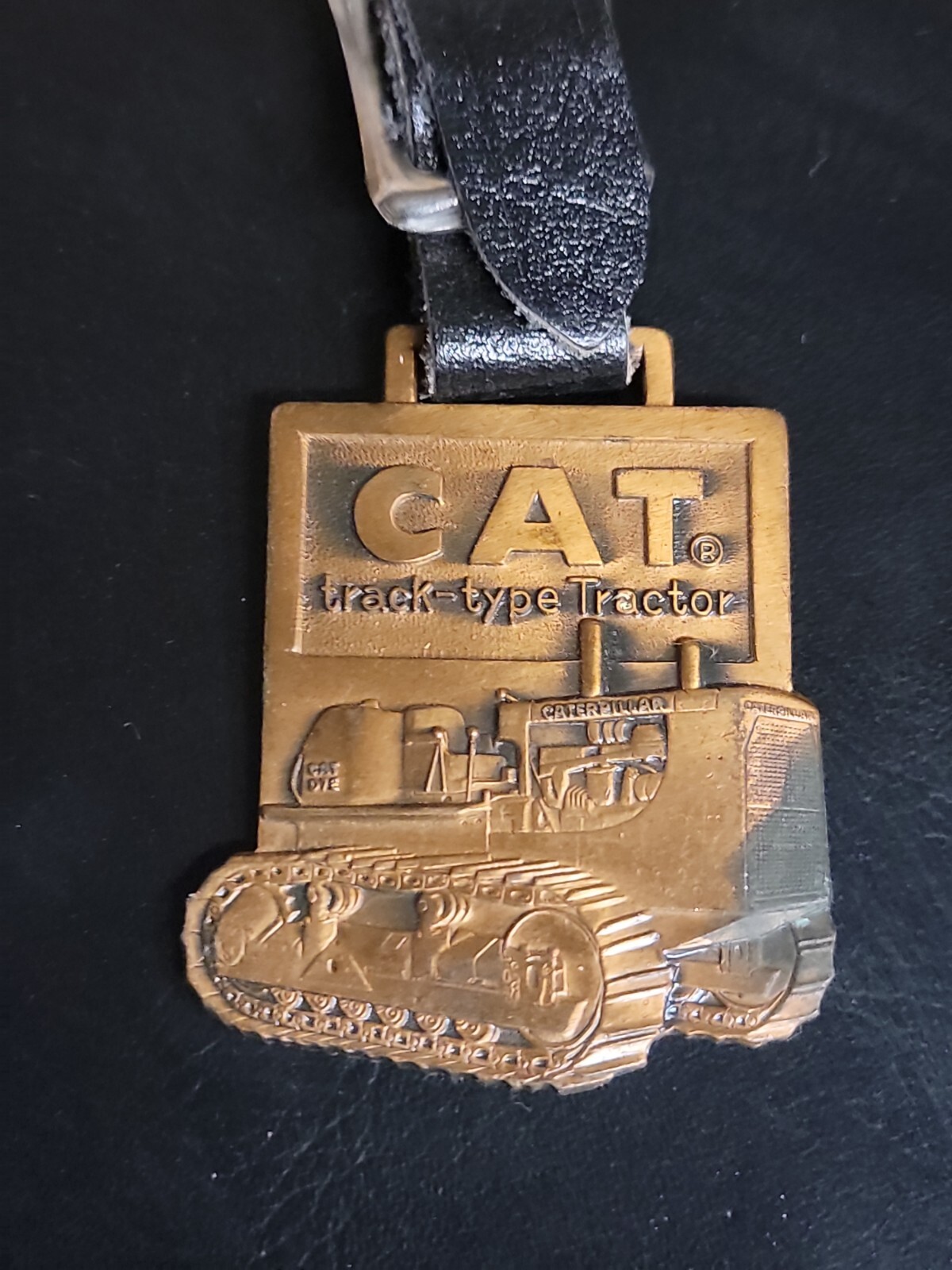 Caterpillar CAT Heavy Equipment Track Type Tractor Pocket Watch Keychain FOB