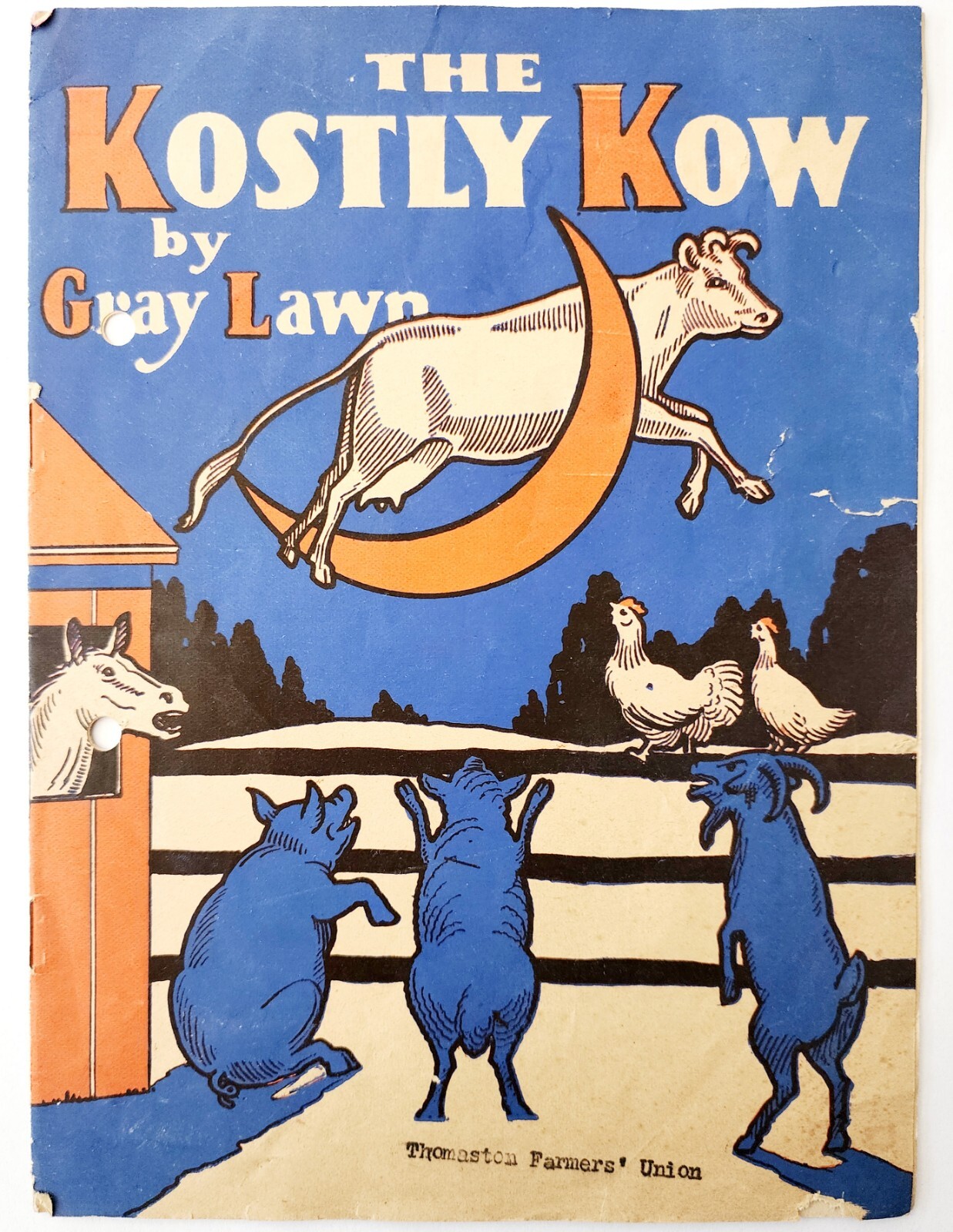 C1930s The Kostly Kow Gray Lawn Farms Booklet Thomaston Farmers Union PB E88J