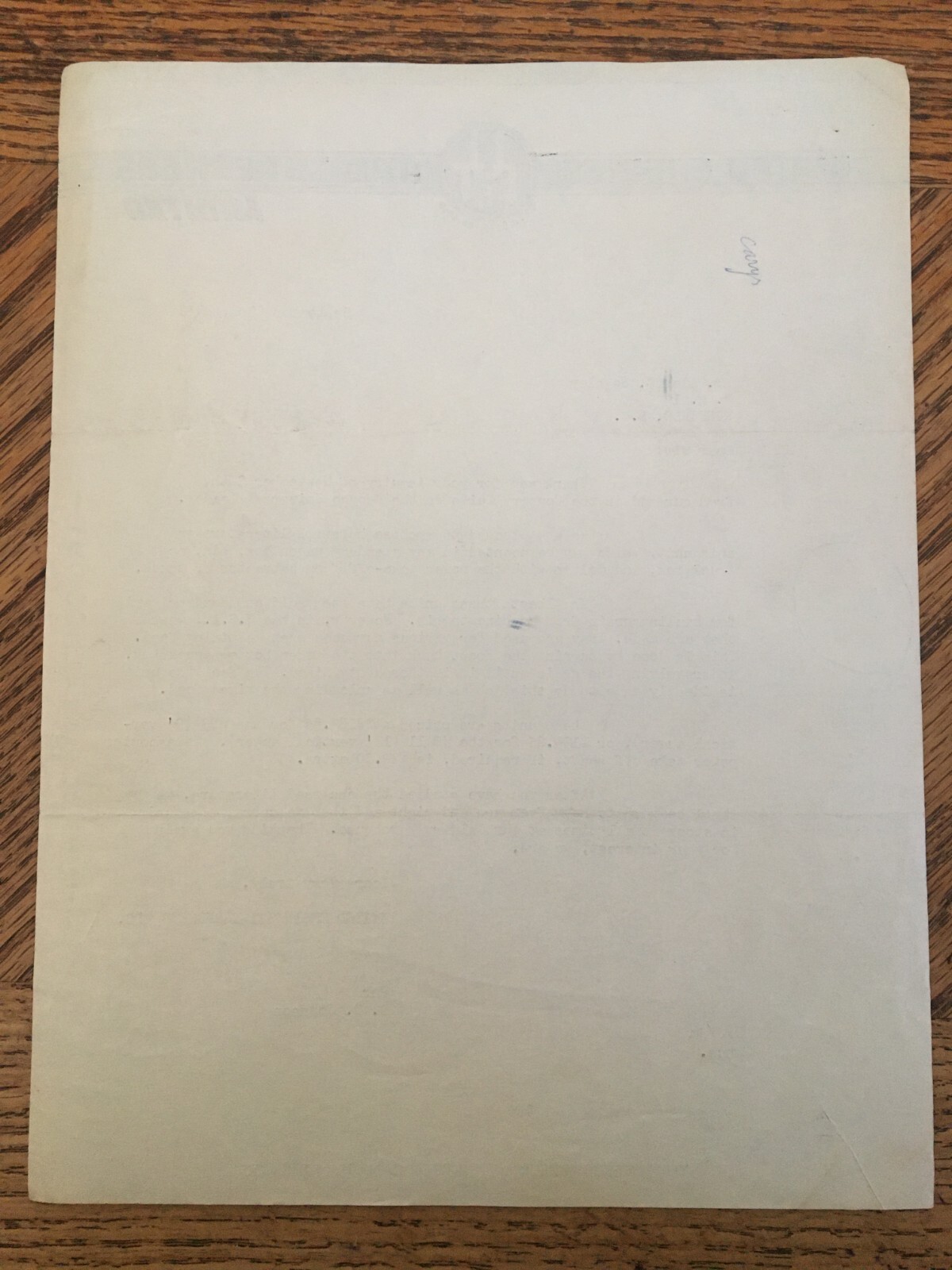 United Engines Threshers Ltd Receipt Letter 1952 Kelowna BC Cattle Ranch Farm