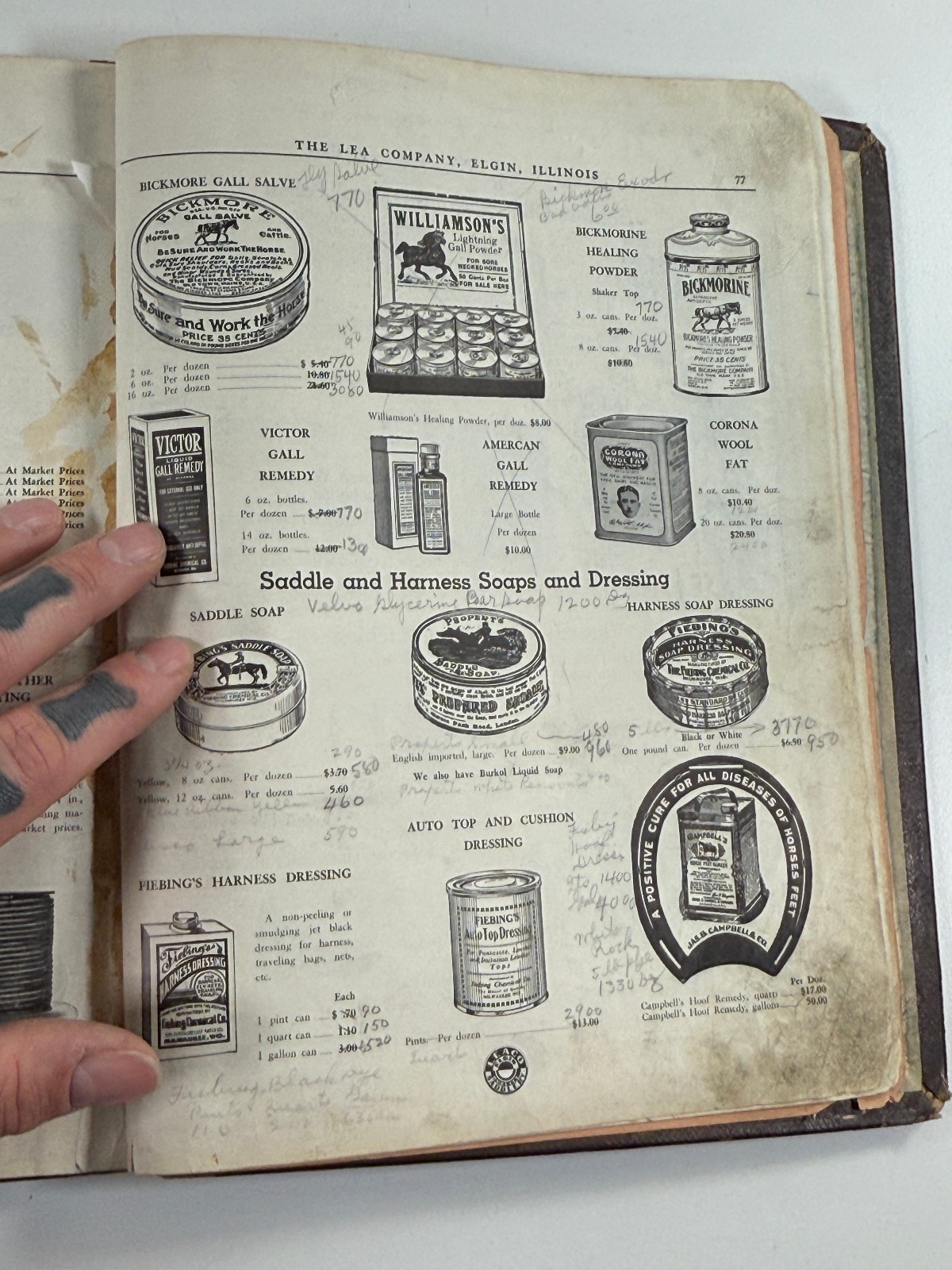 RARE 1890 Lea Co Horse Harness & Implement Catalog Book Saddles Elgin Illinois