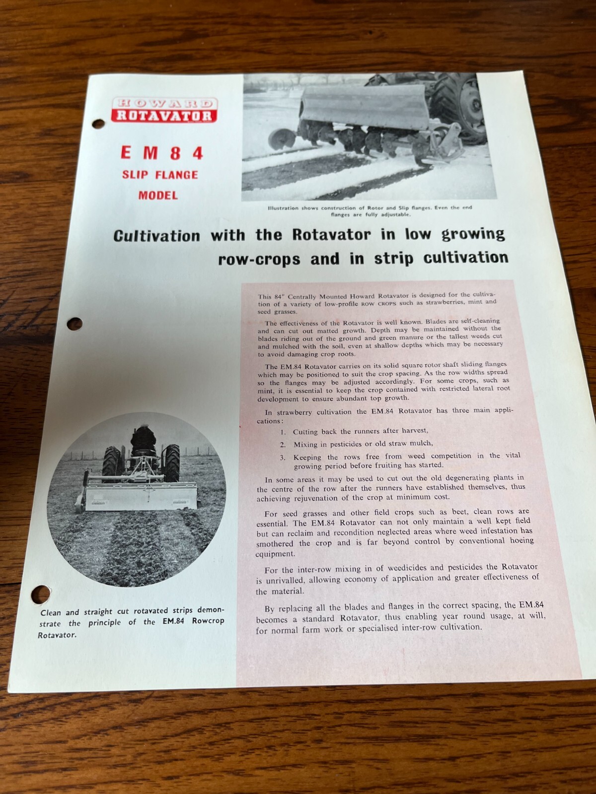 Howard Rotavator E M 8 4 Rototiller Brochure FCCA