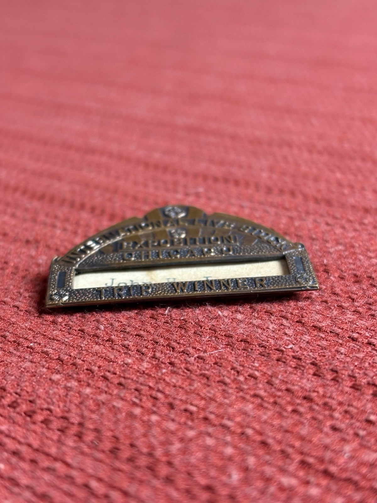 Vintage 4-H International Live Stock Exposition Chicago Trip Winner Pin Badge