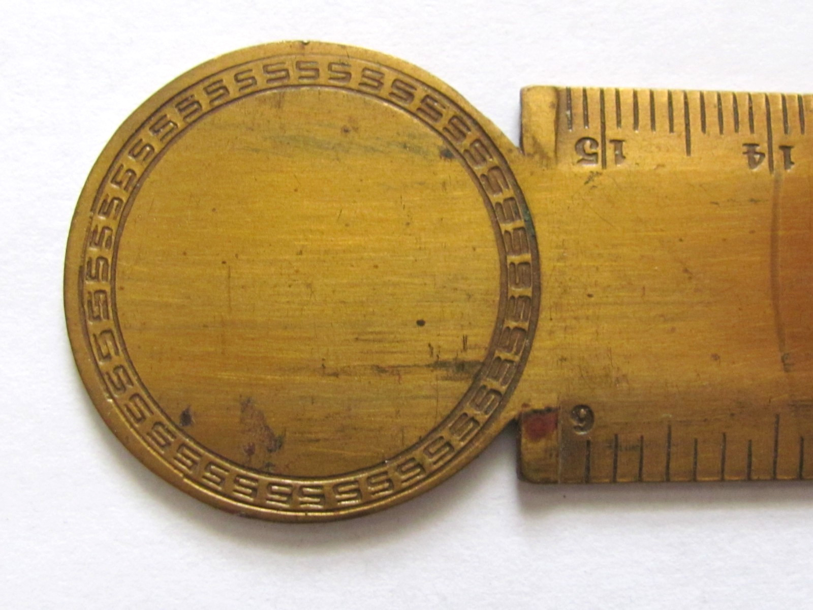 ANTIQUE BUSHNELL PUMP CO ILLINOIS PLUMBERS STEAM FITTER SUPPLIES DESK RULER