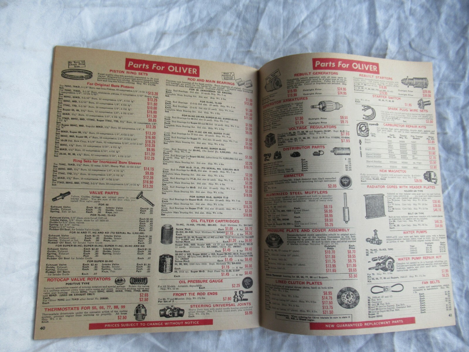 1967 Tractor supply catalog brochure Oliver 66 88 John Deere D 520 Cockshutt 30