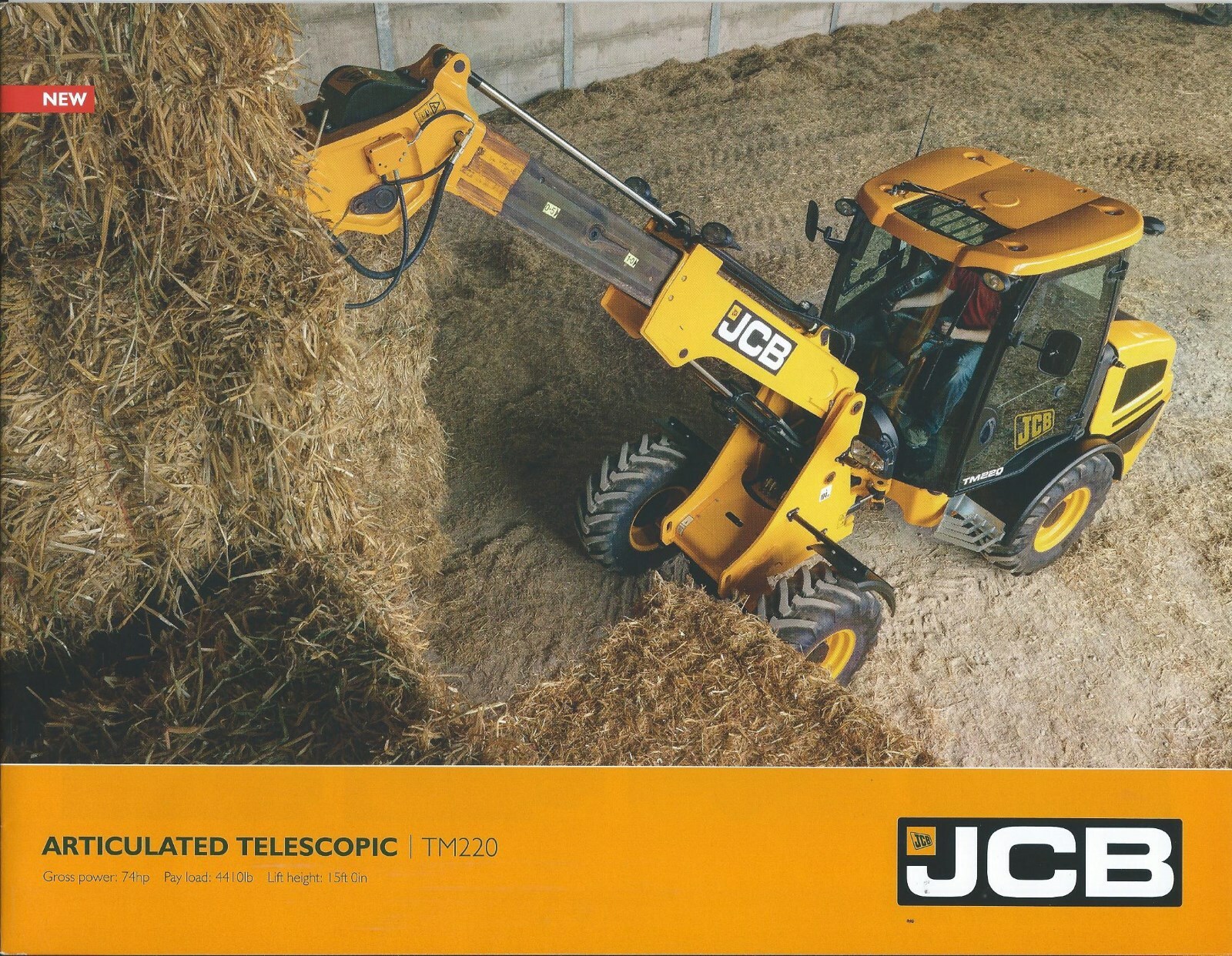 Farm Equipment Brochure – JCB TM220 Articulated Telescopic Loader c2015 (F7180)