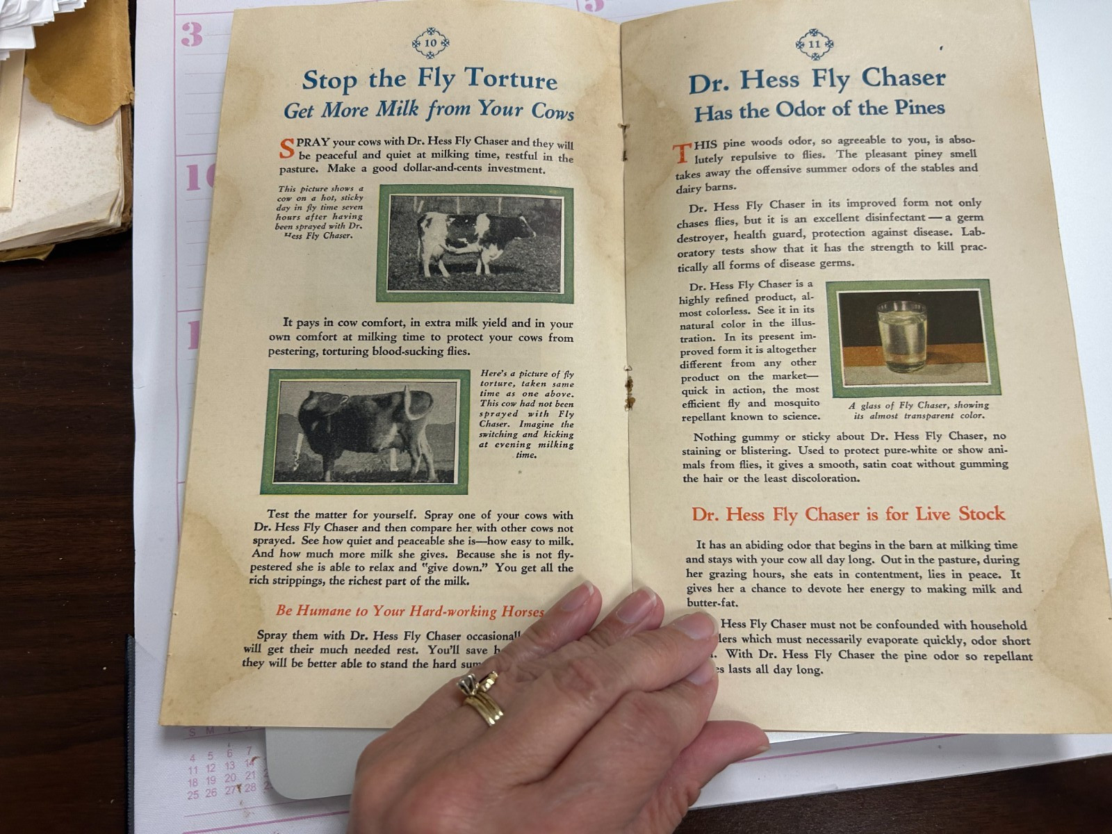 1928 Dr Hess Products Catalog Hess Clark Ashland OH Veterinary Farm Animals