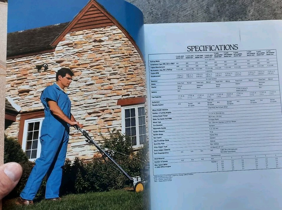 Vintage 1985 John Deere Outdoor Power Equipment Dealers Brochure