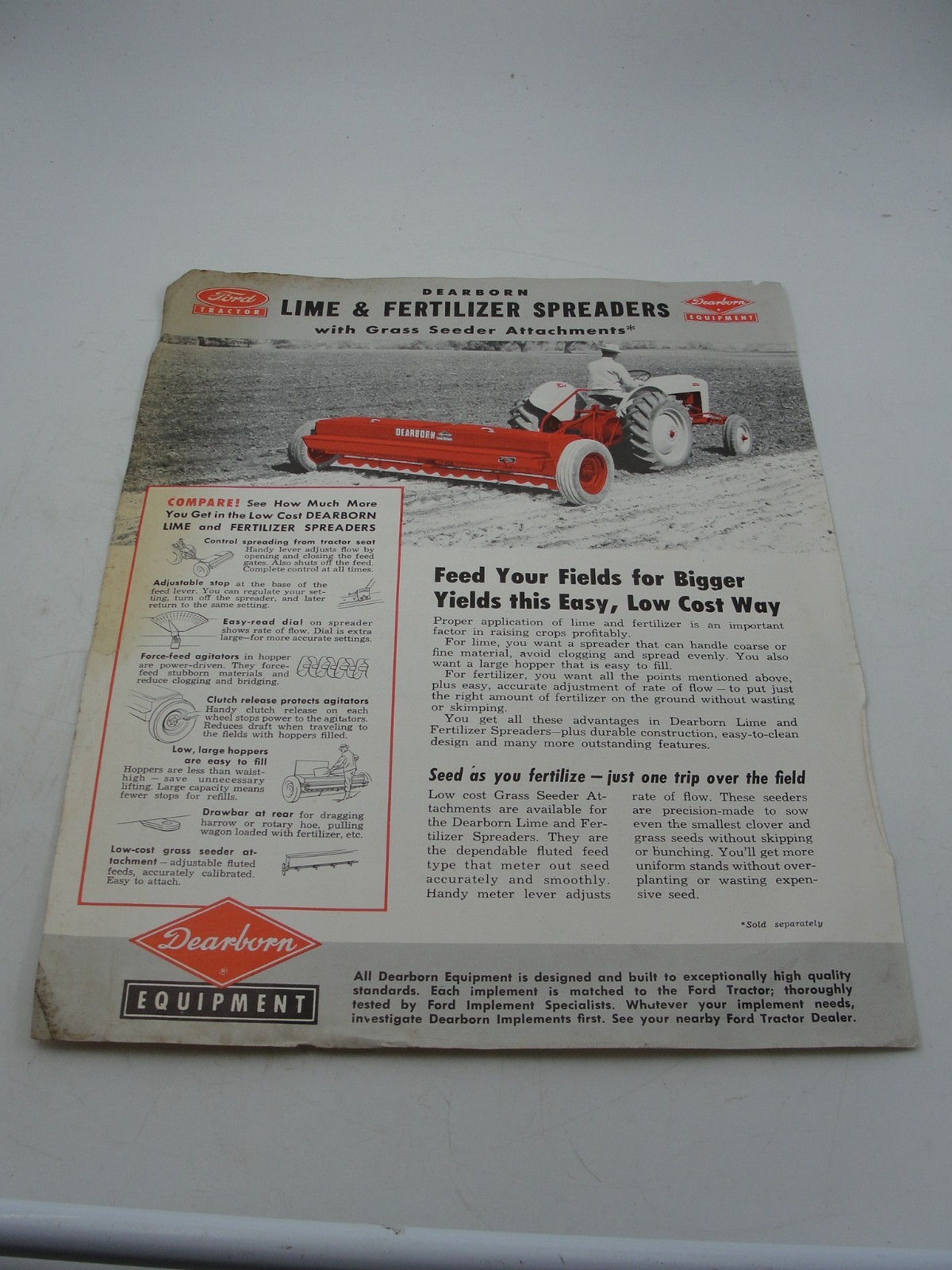 Dearborn Lime and Fertilizer Spreaders 1959 Brochure