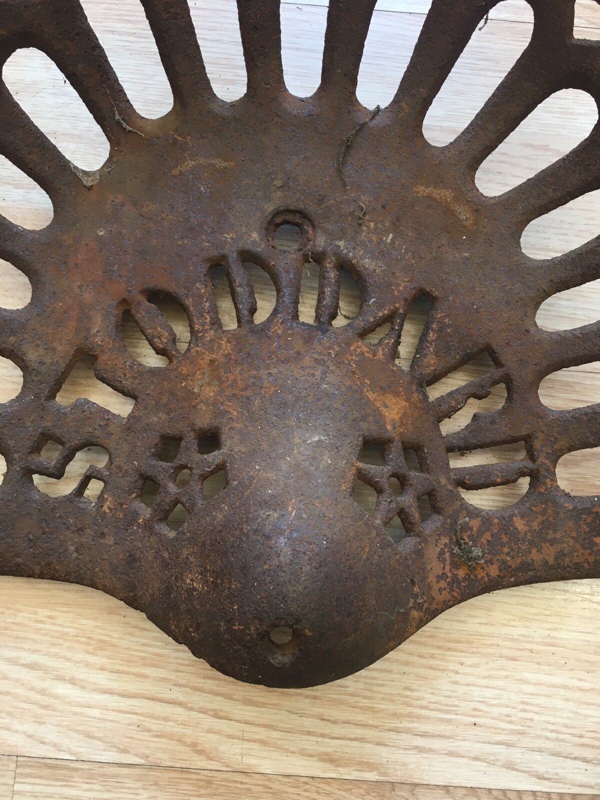 Vintage Stoddard Cast Iron Tractor Seat Antique Farm Tools Equipment