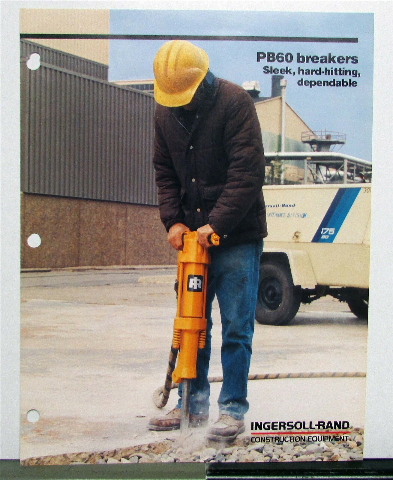 1984 Ingersoll Rand PB60 Breakers Specifications Construction Sales Brochure