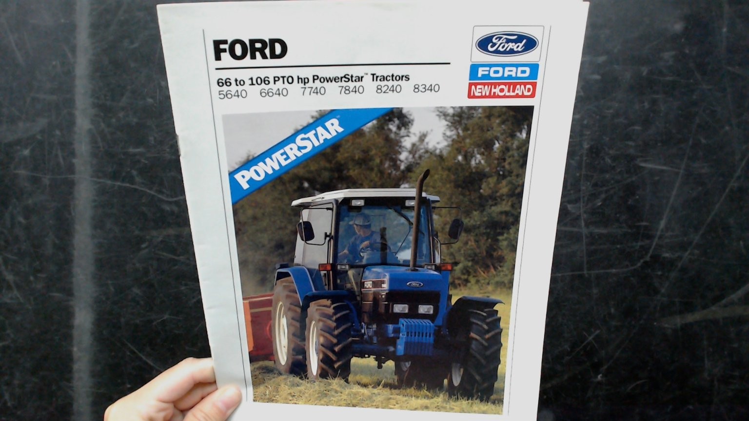 Ford New Holland PowerStar Tractor Brochure 1992 Agriculture Farming