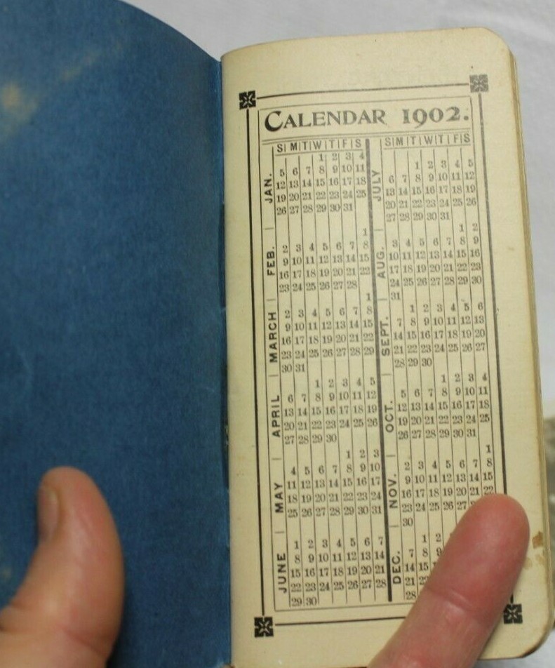 VTG 1902 DAVIS FARM MACHINERY GRAIN CARRIAGE REPOSITORY ADV CALENDAR SIOUX CITY