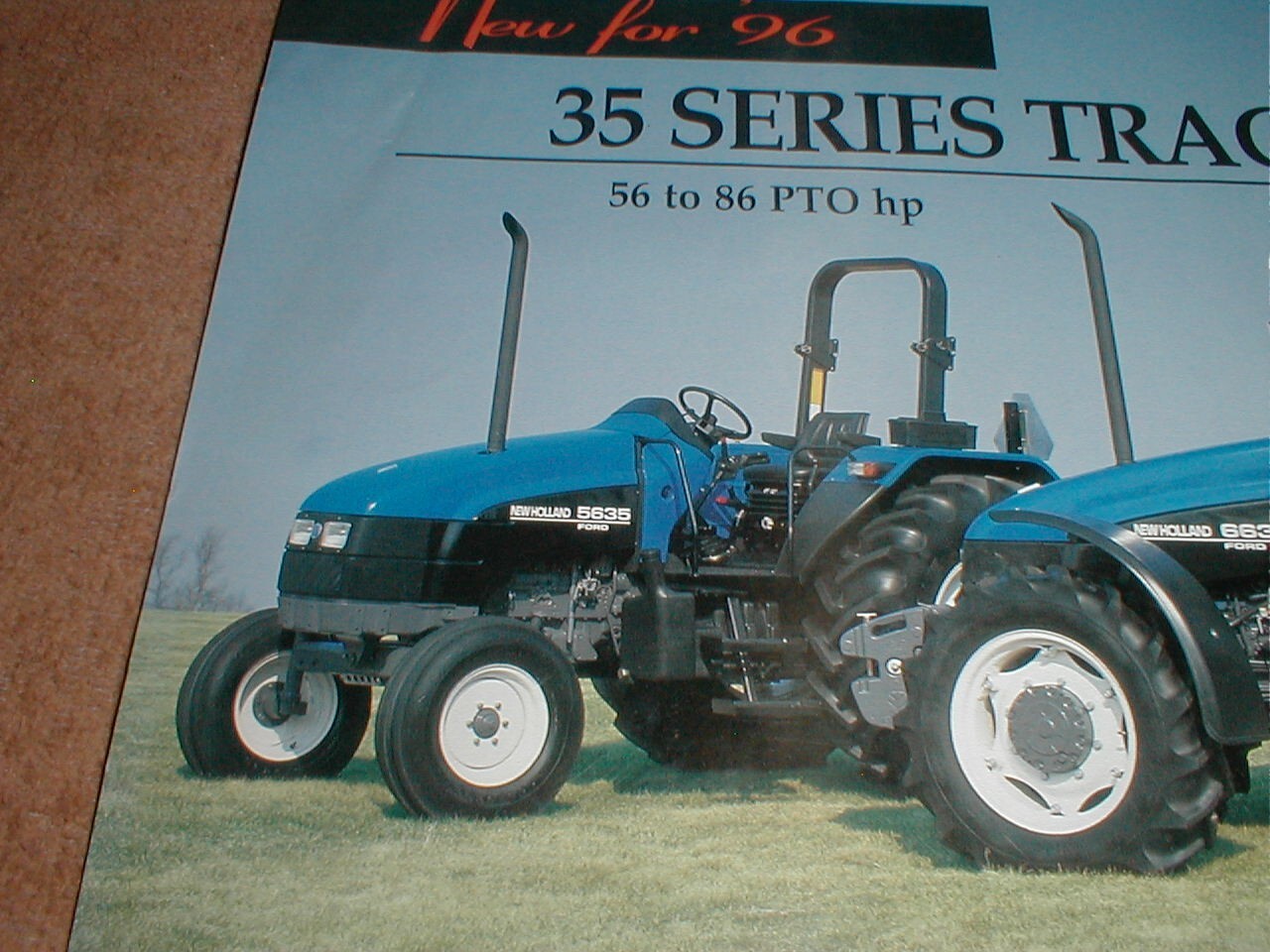 1996 Ford New Holland 35 Series Tractors Full Color Dealer Brochure